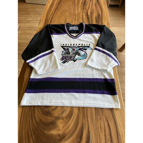 Vintage Indianapolis Ice Bauer Hockey Jersey  Size Small - Picture 14 of 15